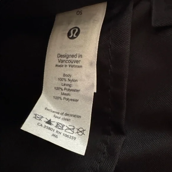 NWT Lululemon Easy Access Crossbody Bag - Black with White Wordmark Logo - Picture 7 of 9